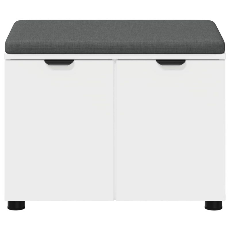 Casa si Gradina - Mobilier - Canapele si coltare - Banchete - Banca pentru hol cu perna cu depozitare Alb 60 x 38 x 46 cm - Infinity.ro