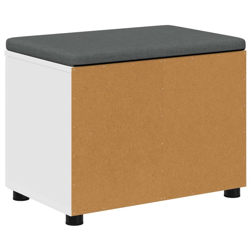 Casa si Gradina - Mobilier - Canapele si coltare - Banchete - Banca pentru hol cu perna cu depozitare Alb 60 x 38 x 46 cm - Infinity.ro