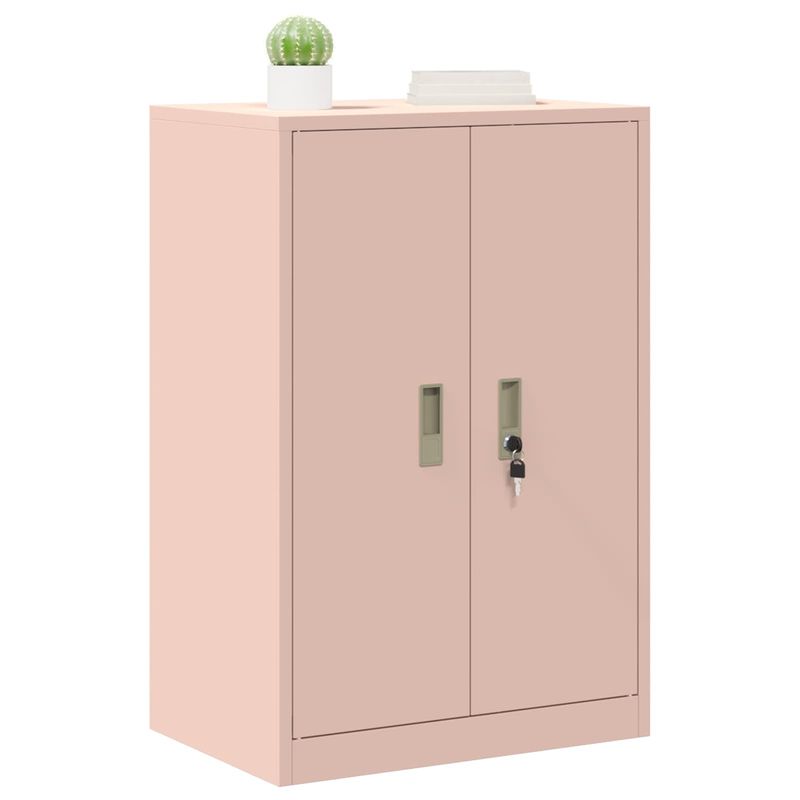 Casa si Gradina - Mobilier - Dulapuri si sifoniere - Dulapuri - Dulap de depozitare Roz 60 x 40 x 90 cm Otel Laminat la Rece - Infinity.ro