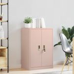 Casa si Gradina - Mobilier - Dulapuri si sifoniere - Dulapuri - Dulap de depozitare Roz 60 x 40 x 90 cm Otel Laminat la Rece - Infinity.ro