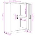 Casa si Gradina - Mobilier - Dulapuri si sifoniere - Dulapuri - Dulap de depozitare Roz 60 x 40 x 90 cm Otel Laminat la Rece - Infinity.ro