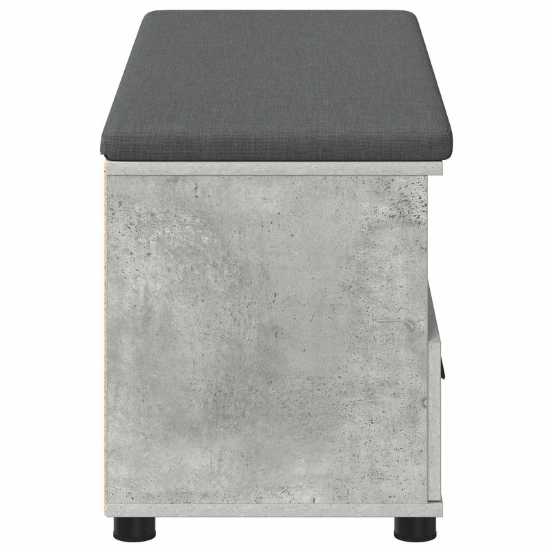 Casa si Gradina - Mobilier - Organizare si depozitare - Bancute - Banca pentru hol cu perna Gri din beton 100 x 38 x 46 cm - Infinity.ro
