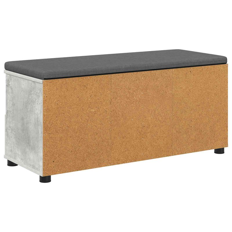 Casa si Gradina - Mobilier - Organizare si depozitare - Bancute - Banca pentru hol cu perna Gri din beton 100 x 38 x 46 cm - Infinity.ro
