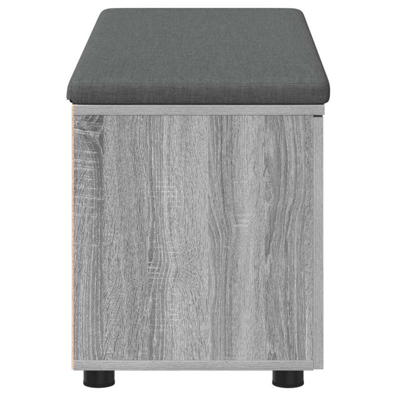 Casa si Gradina - Mobilier - Organizare si depozitare - Bancute - Banca pentru hol cu perna cu usa Gri Sonoma 100 x 38 x 46 cm, - Infinity.ro