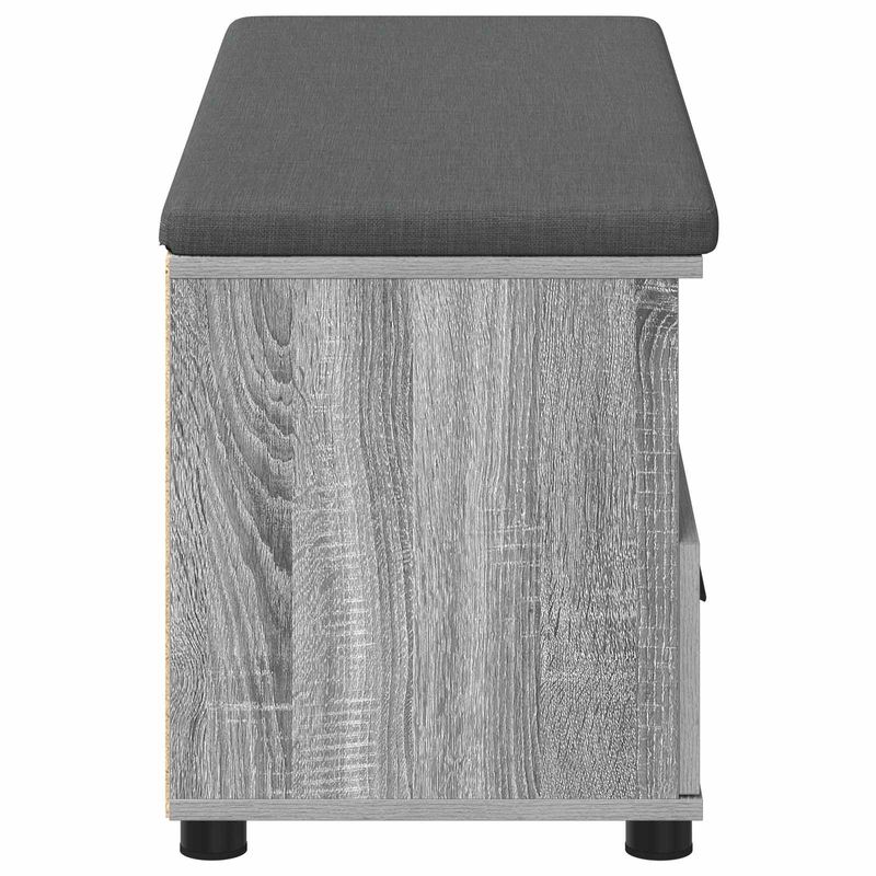 Casa si Gradina - Mobilier - Organizare si depozitare - Bancute - Banca pentru hol cu perna cu sertar Gri Sonoma 100 x 38 x 46 cm - Infinity.ro