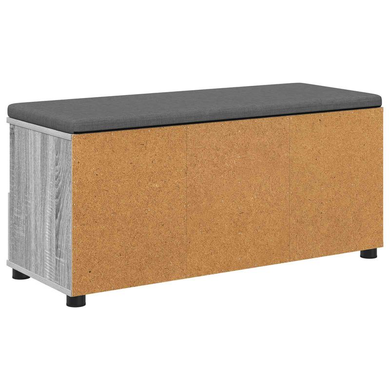 Casa si Gradina - Mobilier - Organizare si depozitare - Bancute - Banca pentru hol cu perna cu sertar Gri Sonoma 100 x 38 x 46 cm - Infinity.ro