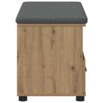 Casa si Gradina - Mobilier - Organizare si depozitare - Bancute - Banca pentru hol cu perna Stejar Artizanal 80 x 38 x 46 cm - Infinity.ro