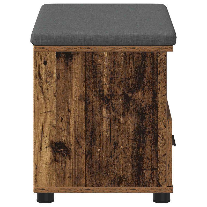 Casa si Gradina - Mobilier - Organizare si depozitare - Bancute - Banca pentru hol cu perna cu sertar Lemn vechi 60 x 38 x 46 cm - Infinity.ro