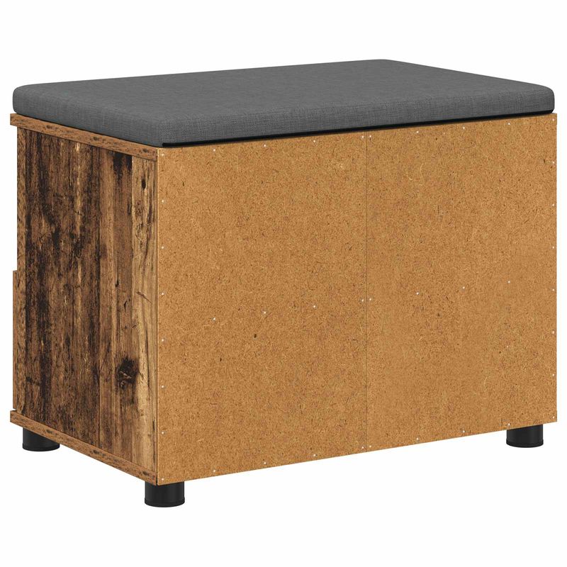 Casa si Gradina - Mobilier - Organizare si depozitare - Bancute - Banca pentru hol cu perna cu sertar Lemn vechi 60 x 38 x 46 cm - Infinity.ro