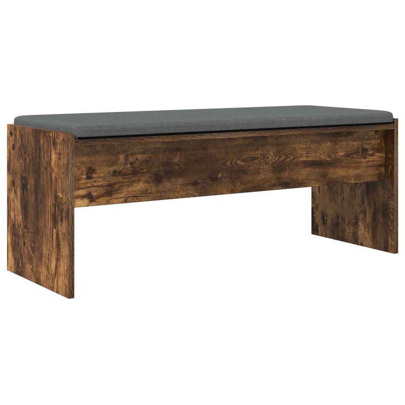 Casa si Gradina - Mobilier - Organizare si depozitare - Bancute - Banca pentru hol cu perna Stejar fumuriu 103 x 38 x 40 cm - Infinity.ro