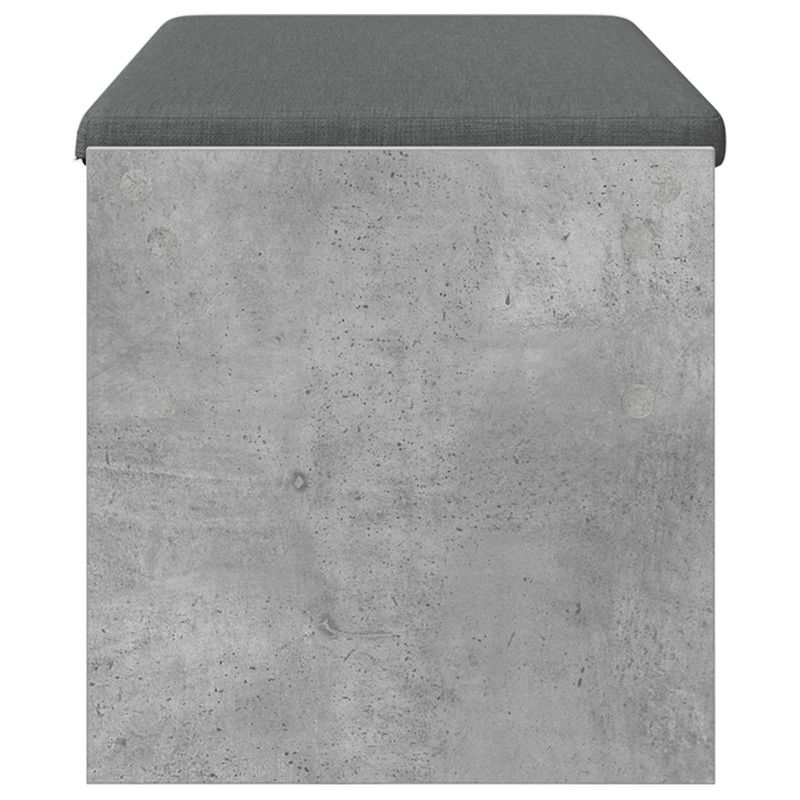 Casa si Gradina - Mobilier - Canapele si coltare - Banchete - Banca pentru hol cu perna Gri din beton 103 x 38 x 40 cm - Infinity.ro