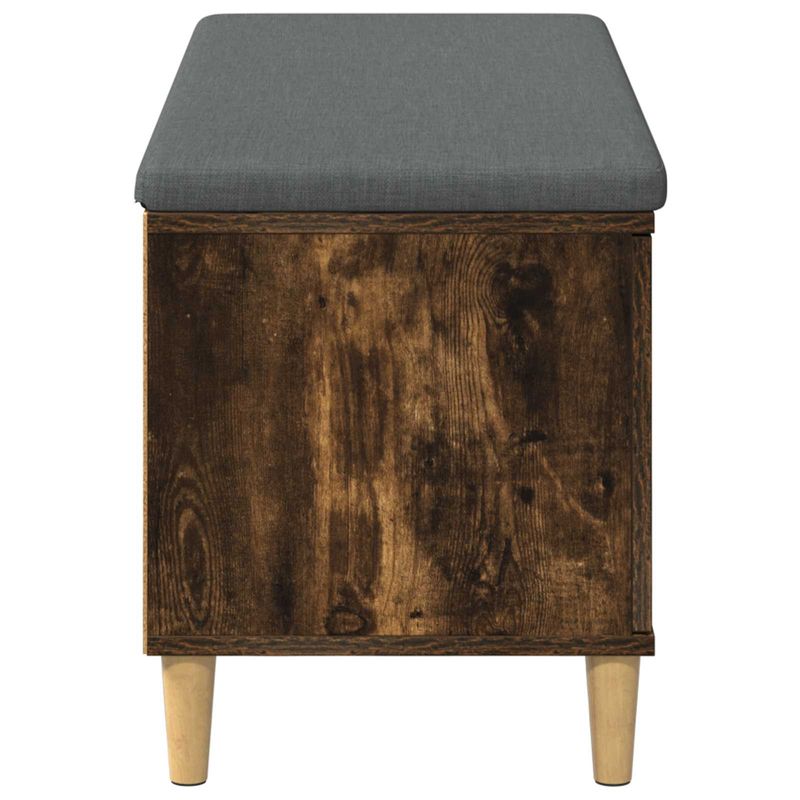 Casa si Gradina - Mobilier - Canapele si coltare - Banchete - Banca pentru hol cu perna cu usa Stejar fumuriu 60 x 38 x 46 cm - Infinity.ro
