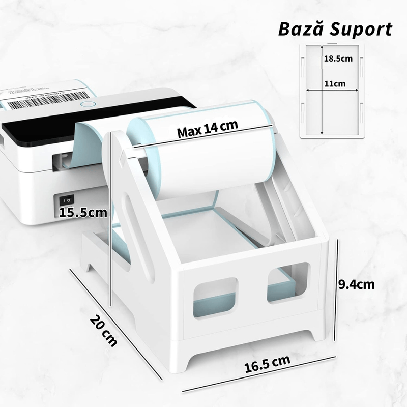 PC, gaming si accesorii - Imprimante, scanere & consumabile - Consumabile si accesorii - Benzi etichete - Suport pentru Etichete Termice autoadezive VITTALIST, Etichete Rola sau in Format Acordeon pentru AWB, Alb - Infinity.ro