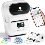 PC, gaming si accesorii - Imprimante, scanere & consumabile - Imprimante - Imprimante termice - Imprimanta Etichete Termica Portabila, Compatibila iOS/Android/Windows, Aplicatie Telefon, Rola 40x30 Inclusa, Alb - Infinity.ro