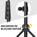 TV, Audio-Video si Foto - Aparate foto si accesorii - Accesorii foto si video - Trepiede - Selfie Stick cu Trepied Foto Telescopic Profesional VITTALIST, cu Telecomanda Bluetooth, Portabil, Ajustabil 28-152cm - Infinity.ro