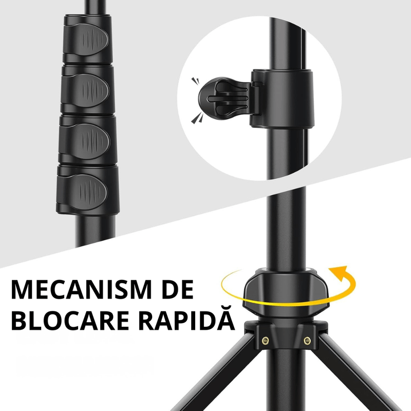 TV, Audio-Video si Foto - Aparate foto si accesorii - Accesorii foto si video - Trepiede - Selfie Stick cu Trepied Foto Telescopic Profesional VITTALIST, cu Telecomanda Bluetooth, Portabil, Ajustabil 28-152cm - Infinity.ro