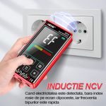 Auto si Moto - Reparatii si depanare - Scule auto - Testere si multimetre - Multimetru digital VITTALIST 621A, Ecran LCD 4.5inch, Avertizare si Detectie automata, Masoara Curent DC/AC, NCV, Rosu - Infinity.ro