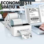 PC, gaming si accesorii - Imprimante, scanere & consumabile - Consumabile si accesorii - Benzi etichete - Suport pentru Etichete Termice autoadezive VITTALIST, Etichete Rola sau in Format Acordeon pentru AWB, Alb - Infinity.ro