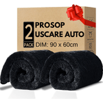 Auto si Moto - Intretinere auto - Produse curatare auto - Set 2 Prosop Uscare Auto Microfibra Premium VITTALIST, Ultra Absorbant, 1200GSM, 90x60 cm, Fara Urme, Ideal Detailing - Infinity.ro