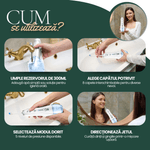 Ingrijire personala si Cosmetice - Igiena dentara - Irigatoare bucale - Irigator Oral Profesional Portabil, 5 Trepte Intensitate, 8 Duze, IPX7, Rezervor 300ml, 1200 Pulsatii/Min, Alb - Infinity.ro