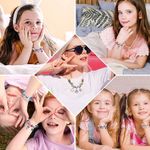 Jucarii, Copii si Bebe - Jucarii si jocuri - Jucarii de rol - Frumusete, bijuterii si accesorii fetite - Kit Bratari Charm Tip Pandora Set DIY 60 Piese cu Talismane, Margele, Lanturi Reglabile,Accesorii Bijuterii Handmade,Mov - Infinity.ro