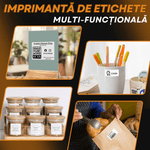 PC, gaming si accesorii - Imprimante, scanere & consumabile - Imprimante - Imprimante termice - Imprimanta Etichete Termica Portabila, Compatibila iOS/Android/Windows, Aplicatie Telefon, Rola 40x30 Inclusa, Negru - Infinity.ro