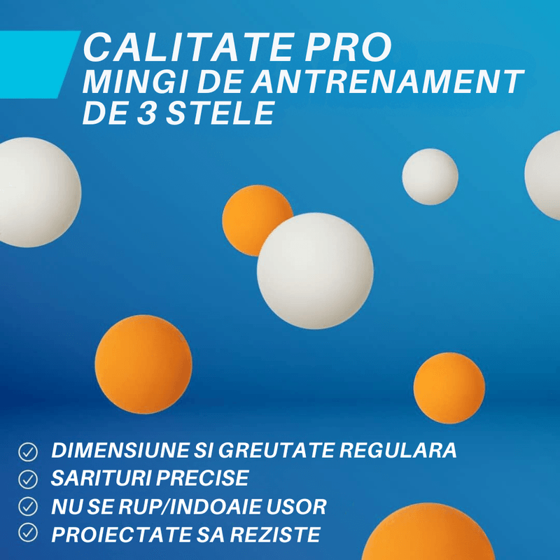 Sport si Outdoor - Sporturi cu paleta - Tenis de masa - Palete si mingi tenis de masa - Set Ping Pong 4 Palete Tenis de Masa, 8 Mingi, Fileu Retractabil, Geanta Transport Inclusa, Interior/Exterior, Albastru - Infinity.ro