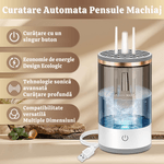 Ingrijire personala si Cosmetice - Machiaj - Aplicatoare si pensule machiaj - Aparat pentru Curatarea Pensulelor de Machiaj, 7000 RPM, Curatare Avansata Ultrasonica,Toate Dimensiunile de Pensule,Alb - Infinity.ro