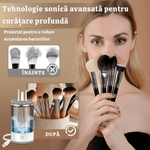 Ingrijire personala si Cosmetice - Machiaj - Aplicatoare si pensule machiaj - Aparat pentru Curatarea Pensulelor de Machiaj, 7000 RPM, Curatare Avansata Ultrasonica,Toate Dimensiunile de Pensule,Alb - Infinity.ro