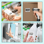 PC, gaming si accesorii - Imprimante, scanere & consumabile - Imprimante - Imprimante termice - Imprimanta Etichete Termica Portabila, Compatibila iOS/Android/Windows, Aplicatie Telefon, Rola 40x30 Inclusa, Negru - Infinity.ro