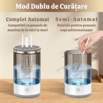 Ingrijire personala si Cosmetice - Machiaj - Aplicatoare si pensule machiaj - Aparat pentru Curatarea Pensulelor de Machiaj, 7000 RPM, Curatare Avansata Ultrasonica,Toate Dimensiunile de Pensule,Alb - Infinity.ro