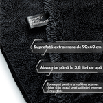 Auto si Moto - Intretinere auto - Produse curatare auto - Set 2 Prosop Uscare Auto Microfibra Premium VITTALIST, Ultra Absorbant, 1200GSM, 90x60 cm, Fara Urme, Ideal Detailing - Infinity.ro