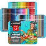 Carti si Birotica - Birotica - Instrumente de scris - Creioane - Set Profesional 72 Creioane Colorate, Desen, Schite, Arta, In Cutie Metalica Rezistenta, Pentru Artisti, Copii, Scoala - Infinity.ro