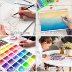 Carti si Birotica - Birotica - Instrumente de scris - Creioane - Set Profesional 72 Creioane Colorate, Desen, Schite, Arta, In Cutie Metalica Rezistenta, Pentru Artisti, Copii, Scoala - Infinity.ro