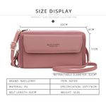 Fashion, accesorii si bijuterii - Femei - Accesorii femei - Portofele femei - Portofel Dama Elegant, Compartimentare Inteligenta, Design Modern – Burgundia - Infinity.ro