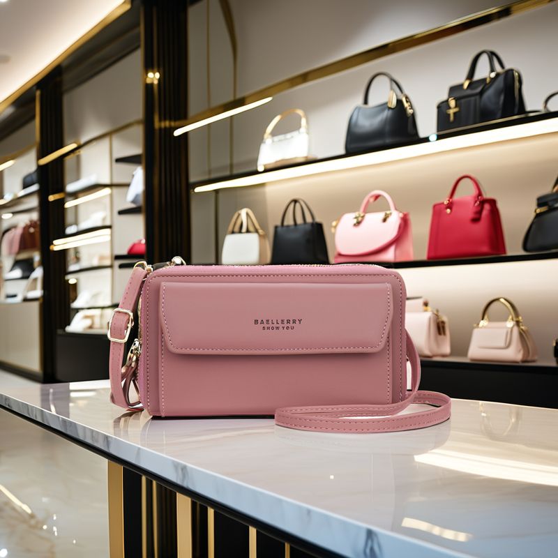 Fashion, accesorii si bijuterii - Femei - Accesorii femei - Portofele femei - Portofel Dama Elegant, Compartimentare Inteligenta, Design Modern – Burgundia - Infinity.ro