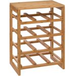 Casa si Gradina - Mobilier - Comode si corpuri - Corpuri bucatarie - Raft sticle de vin Linha din bambus pentru 12 sticle, 35x24x47 cm, natur - Infinity.ro
