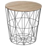 Casa si Gradina - Mobilier - Mese si birouri - Masute de cafea - Masuta cafea rotunda Atmosphera Kumi, 40x41 cm, negru - Infinity.ro