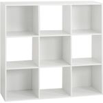 Casa si Gradina - Mobilier - Biblioteci si rafturi - Biblioteci - Etajera 5Five Mix n'Modul, 9 compartimente, PAL, 101x32x101 cm, alb - Infinity.ro
