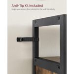 Casa si Gradina - Mobilier - Dulapuri si sifoniere - Dulapuri pantofi - Dulap pentru pantofi cu 3 usi rabatabile, despartitoare interioare, pentru 15-18 perechi, 60x30x130cm, maro rusic - Infinity.ro