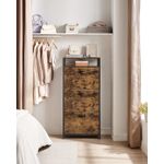 Casa si Gradina - Mobilier - Dulapuri si sifoniere - Dulapuri pantofi - Dulap pentru pantofi cu 3 usi rabatabile, despartitoare interioare, pentru 15-18 perechi, 60x30x130cm, maro rusic - Infinity.ro