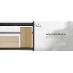 Casa si Gradina - Mobilier - Biblioteci si rafturi - Rafturi - Raft de depozitare metalic, cu rafturi din PAL, 5 polite, max. 600 kg, 200x100x50cm, negru - Infinity.ro