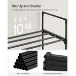 Casa si Gradina - Mobilier - Dulapuri si sifoniere - Dulapuri pantofi - Suport pentru pantofi cu 3 nivele, structura metalica, pentru 12-15 perechi, 92x30x55cm, negru - Infinity.ro