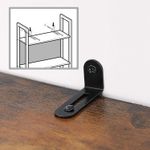 Casa si Gradina - Mobilier - Biblioteci si rafturi - Biblioteci - Biblioteca cu 5 rafturi de depozitare, cadru otel, stil industrial, 62x24x165cm, maro rustic si negru - Infinity.ro