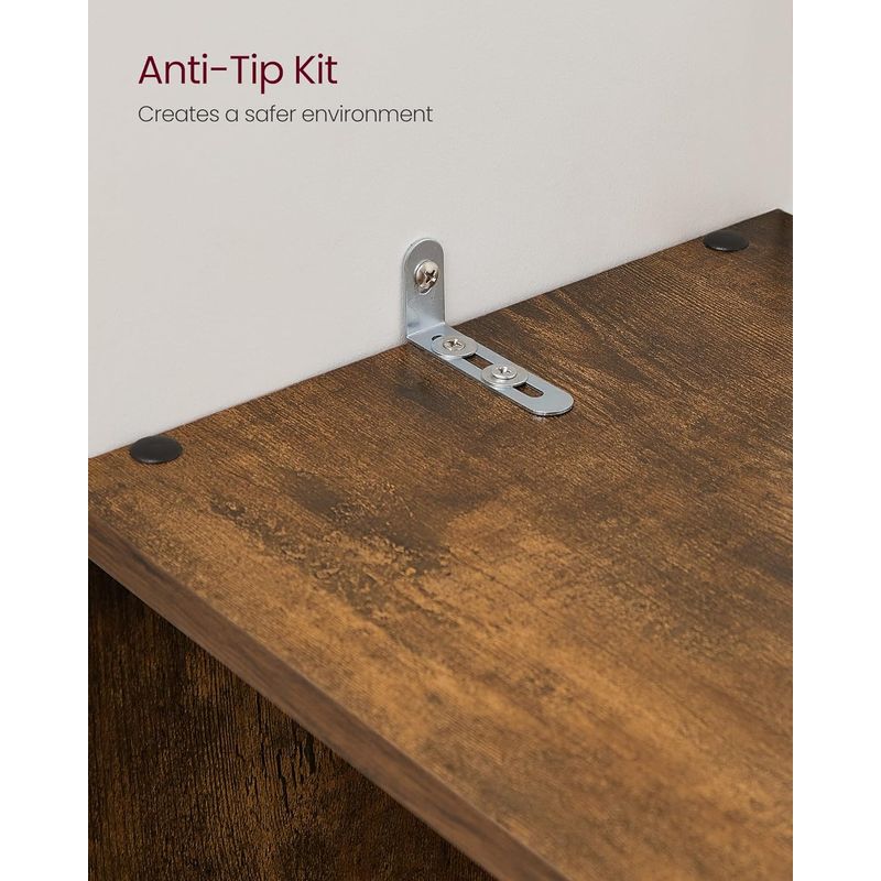 Casa si Gradina - Mobilier - Biblioteci si rafturi - Biblioteci - Biblioteca cu 10 compartimente, unitate de depozitare pentru decoratiuni, din lemn, 29x129x129cm, maro rustic - Infinity.ro