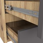 Casa si Gradina - Mobilier - Comode si corpuri - Comode - Comoda cu 6 sertare, PAL laminat, 100x35x57 cm, stejar artisan si gri - Infinity.ro