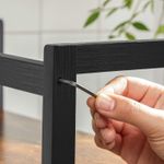 Casa si Gradina - Mobilier - Comode si corpuri - Corpuri bucatarie - Raft de depozitare pe 2 niveluri, MDF, organizator de birou sau bucatarie, 42x18x43 cm, maro rustic - Infinity.ro