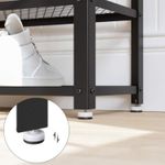 Casa si Gradina - Mobilier - Dulapuri si sifoniere - Dulapuri pantofi - Raft pentru pantofi cu 2 polite, 100x30x45cm, otel, stil industrial, maro rustic si negru - Infinity.ro