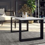 Casa si Gradina - Mobilier - Mese si birouri - Masute de cafea - Masuta cafea NOX cu raft inferior, PAL laminat, 92x53x45 cm, alb si negru - Infinity.ro