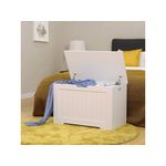 Casa si Gradina - Mobilier - Organizare si depozitare - Bancute - Banca cu spatiu depozitare, pentru hol sau dormitor, din PAL, 76x40x48cm, alb - Infinity.ro